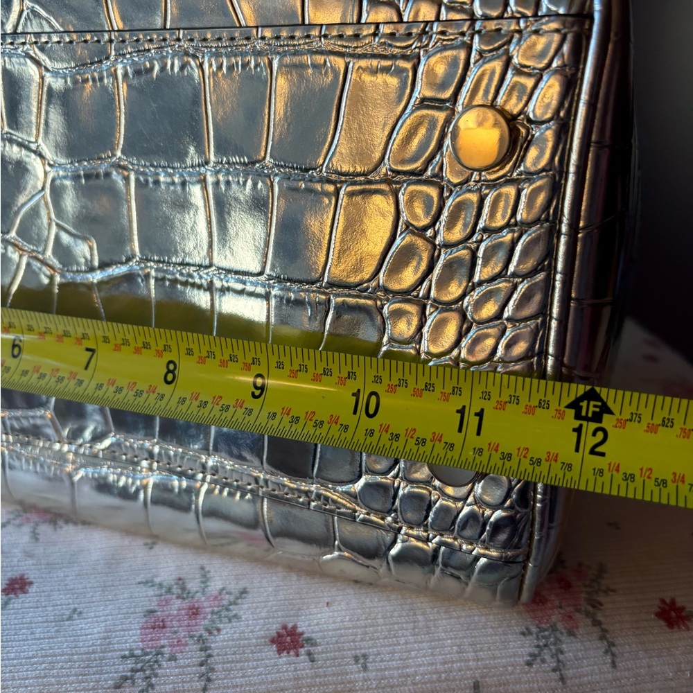 Michael Kors Metallic Gold Embossed Satchel - Picture 8 of 13